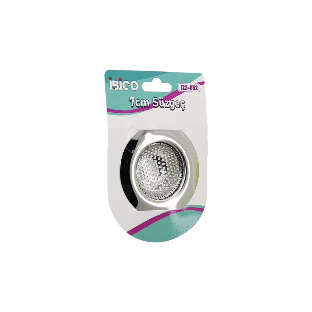 İBİCO İ22-052 ( 7CM ) ( METAL ) EVYE LAVABO SÜZGEÇ*12X30
