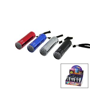Q-MAX LED LIGHT PS-809B ( 9LED ) ( METAL RENKLİ KASA ) ( PİLLİ ) ( MİNİ ) EL FENERİ*24X20                                     Q9