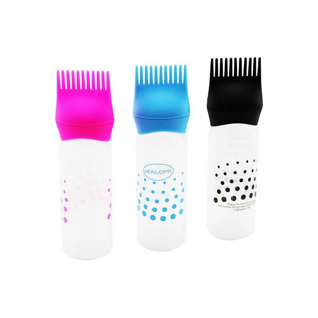 BAROTTİ DMR-8746 WENUOMEI SAÇ BOYAMA TARAK RENKLİ PLASTİK ( 6OZ ÖLÇEKLİ & ŞEFFAF PLASTİK ŞİŞELİ )*300