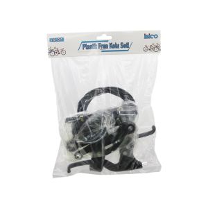 İBİCO İ18-011 ( PLASTİK ) BİSİKLET FREN TAKIMI SET ( 2PCS FREN KOLU & 1PCS FREN TELİ  & 4PCS FREN MEKANİZMA & PABUÇ )*30
