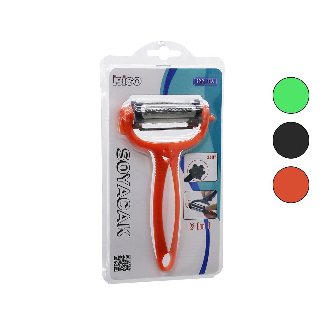 İBİCO İ22-116 ( 3IN1 ) METAL SOYACAK ( PLASTİK SAPLI )*240