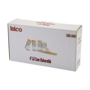 İBİCO İ22-128 ( 4PCS ) BAMBU TUZLUK & BİBERLİK & BAHARATLIK*24