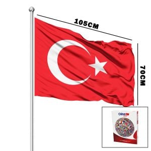 ORMİ ( 70X105CM ) ( ALPAKA KUMAŞ ) TÜRK BAYRAK*112