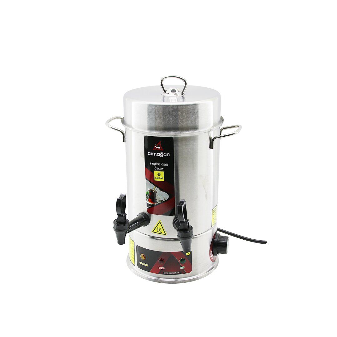 ARMAĞAN ÇAY OTOMATI (40 BARDAK) ( ELEKTRİKLİ ) SEMAVER ÇAY MAKİNESİ ( ÇİFT MUSLUK ) ( 4LT ) ( 1000W ) ( 4.5A )*4