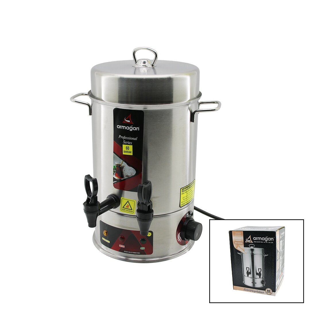 AKÇAY ÇM-60 ÇAY OTOMATI ( 60 BARDAK ) SEMAVER ELEKTRİKLİ ÇAY MAKİNESİ*1
