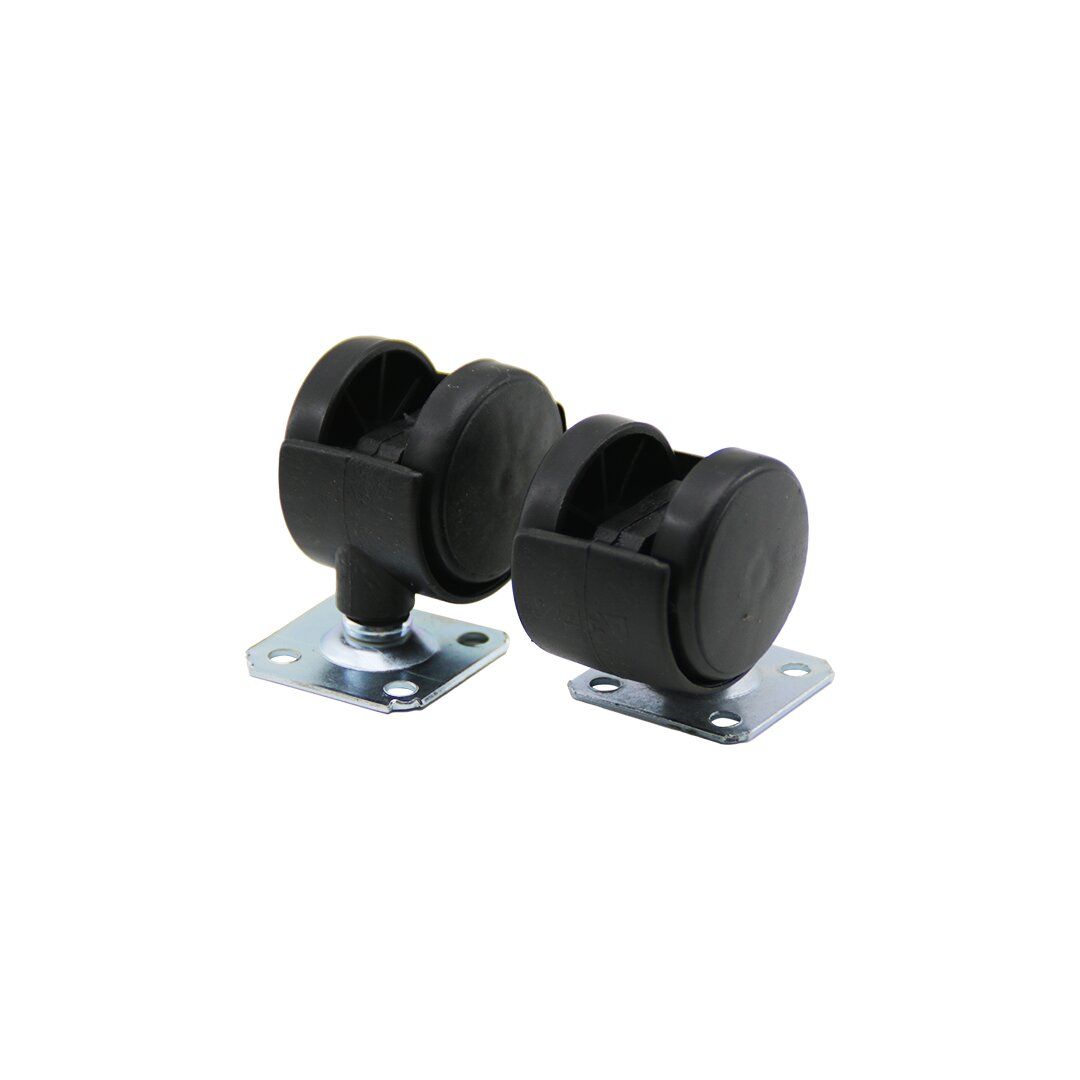 ERECT ERC-005 ( DÜZ DÖNER TABLALI & 40MM ) ÇİFTLİ PLASTİK TEKER*10X30