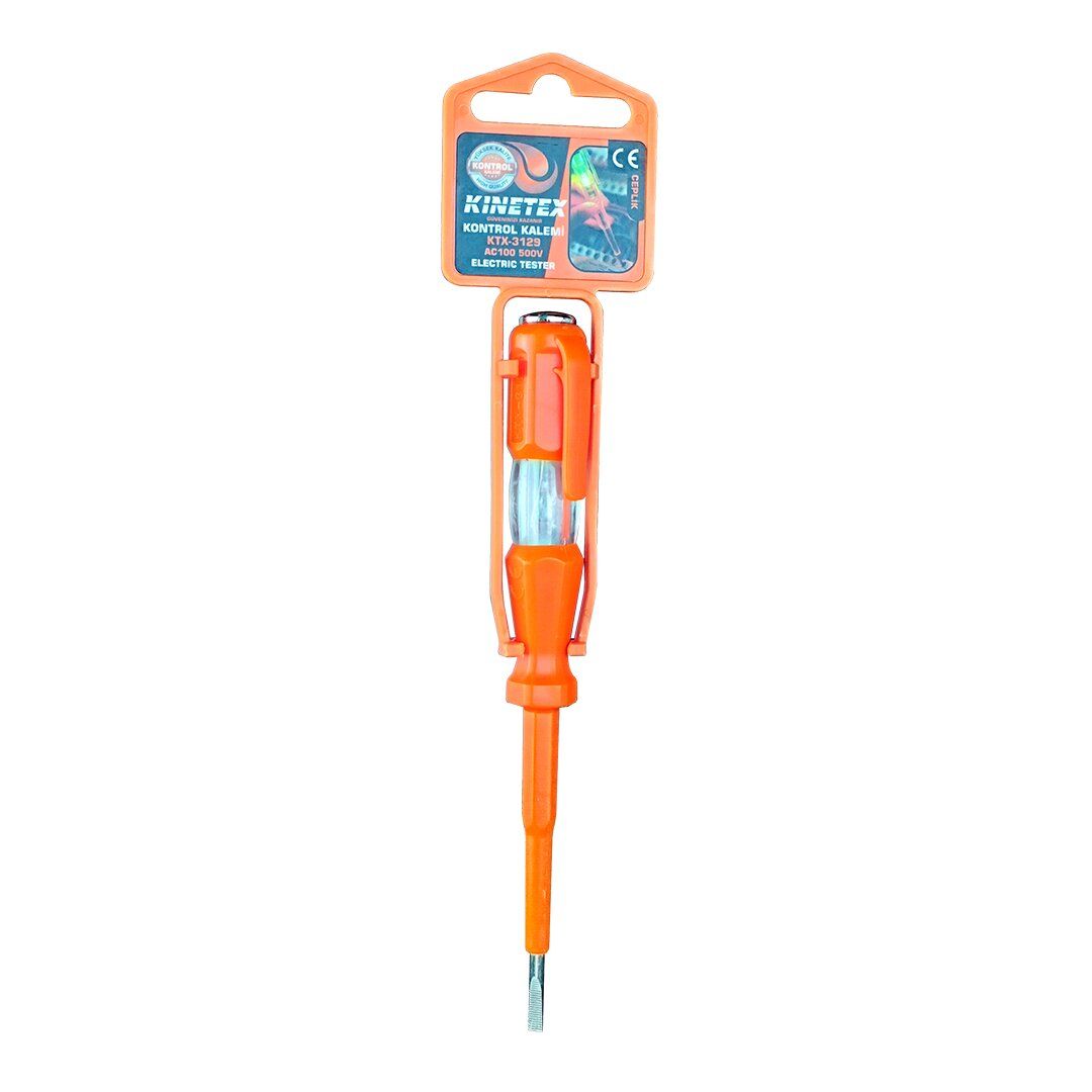 KINETEX KTX-3129 ( CEPLİK & DÜZ ) ASKILI KONTROL KALEMİ AC100 500V*30X20