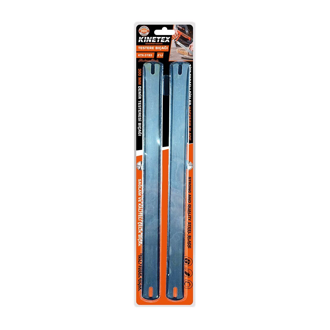 KINETEX KTX-3193 ( 2PCS ) ( 12'' & 300MM ) ( ÇİFT TARAFLI ) ( YEDEK ) DEMİR TESTERE BIÇAKLARI*20X15