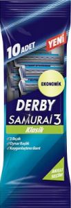 DERBY SAMURAİ 3 BIÇAK KLASİK 10PCS POŞETLİ*10X8