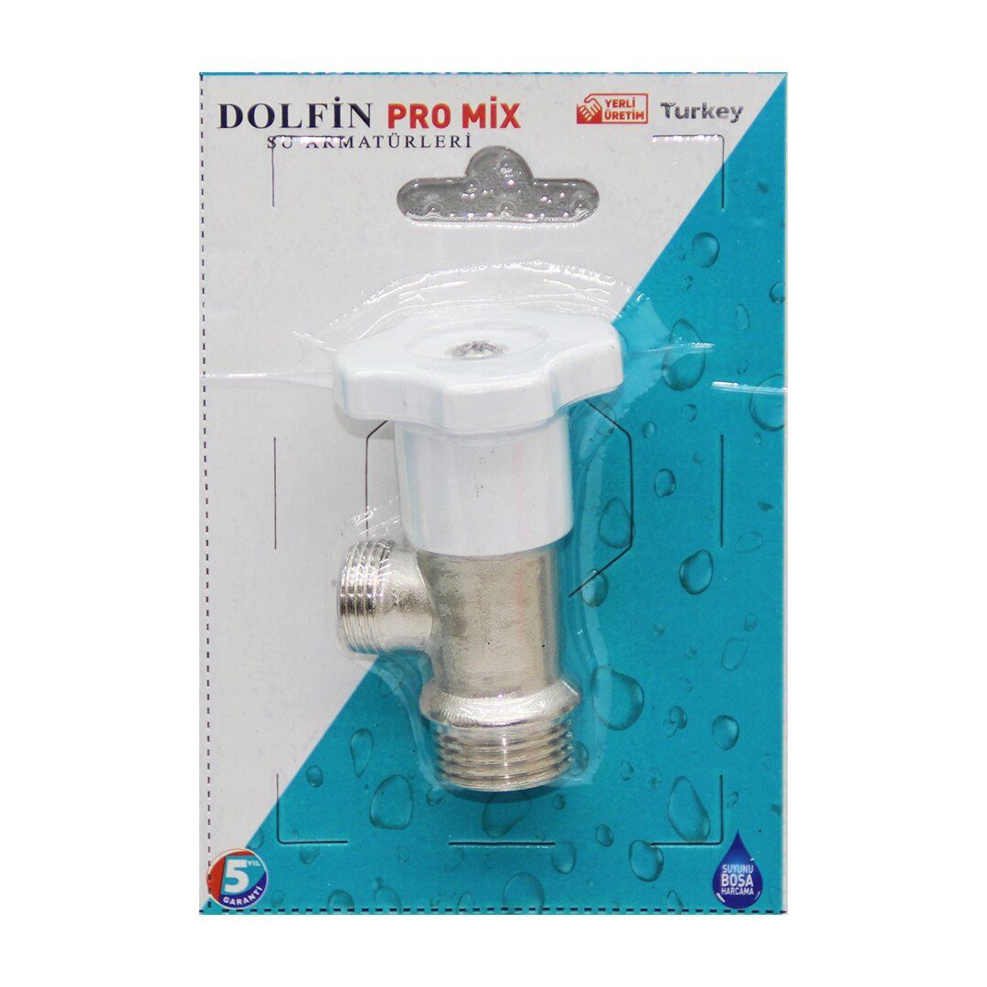 DOLFİN PROMİX ( EKO ) BEYAZ YONCA TAHARAT MUSLUK*16X20
