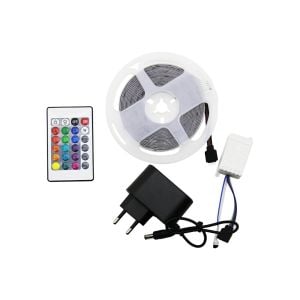 WİNBOSS LED STRIP WN-1161 ( 4.5MT ) ( KUMANDALI & ADAPTÖRLÜ ) ( RGB RENKLİ ) ŞERİT LED ( SMD=2835 ) ( 54LEDs/m )*100