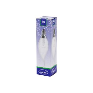 LOCOL FROSTED CA35 ( 40W ) ( E14 ) ( ŞEFFAF & KIVRIK ) ( SARI RENK ) MUM AMPUL*10X10