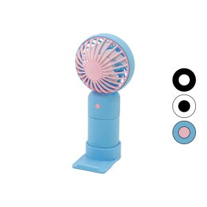 HAND DESK S-173 (USB ŞARJLI) MİNİ (EL FANI) (3KADEME HIZ) (TELEFONLUKLU AYAK) ( FAN:7CM & AYAK:8CM )(İNPUT:5V-1A)*240