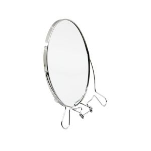 FASHION MIRROR YAKUT-11311 ( 7'' ) ( OVAL ) METAL ÇERÇEVE ÇİFT YÖNLÜ MAKYAJ AYNASI*12X8