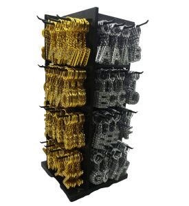 DÖNER STANDLI TAŞLI HARFLİ ALTIN & GÜMÜŞ ANAHTARLIK*768X1