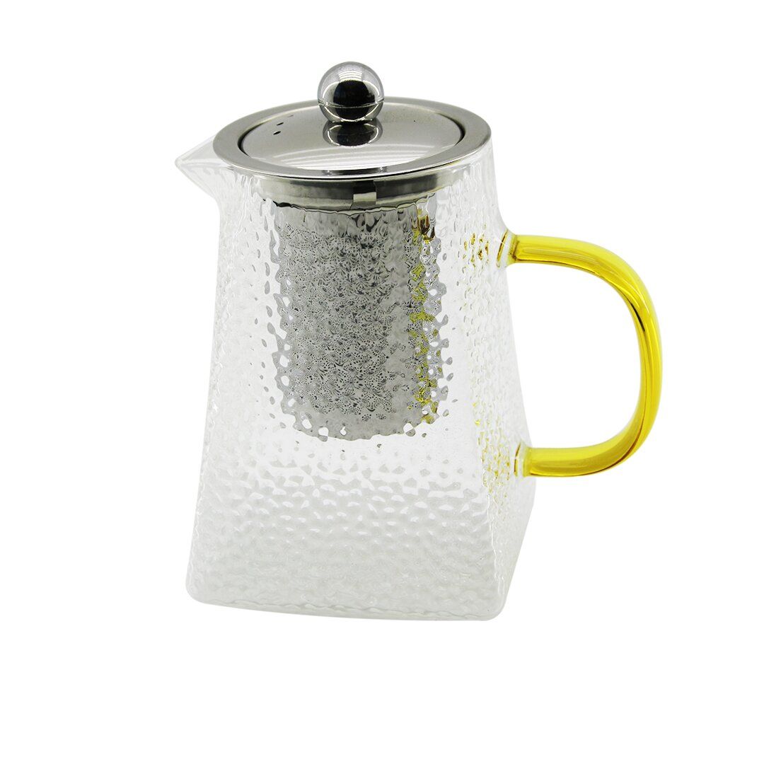 YAKUT-9964 ( 750ML ) ( KARE ) ( KABARTMALI & BOROSİLİKAT) CAM DEMLİK*24