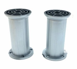 İBİCO ( 90-2803-12-12 ) ( 12CM X 51MM ) ( GRİ PLASTİK AYARLANABİLİR ) KOLTUK BAZA AYAK*10X12