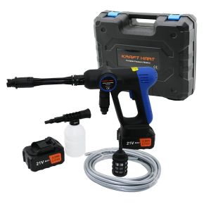 KRAFT HART KHPPW-04 OTO & ARAÇ YIKAMA MAKİNESİ ( ŞARJLI & YEDEK BATARYALI ) ( 5MT HORTUM ) ( 150W & 21V )*5