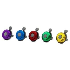 KSMART K-0841 CIRCIR ( RENKLİ KROM KAPAK ) BİSİKLET ZİLİ ( PLASTİK TABAN & ZİL KOLU & TUTACAK )*20X10
