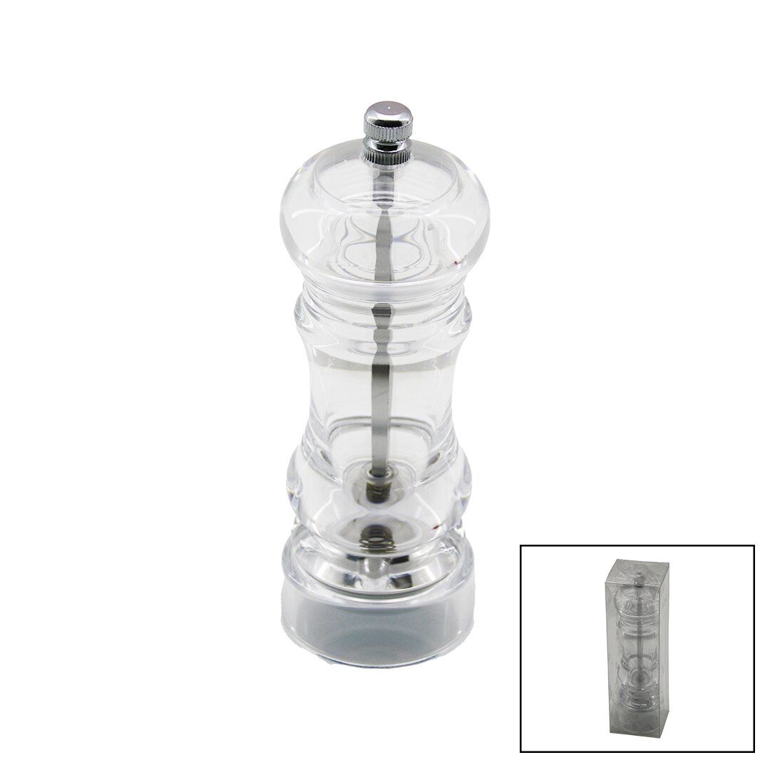 YAKUT-12611 ( BÜYÜK ) ( ŞEFFAF MİKA KRİSTAL PLASTİK ) BAHARAT ÖĞÜTÜCÜ*72