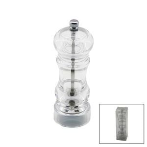 YAKUT-12611 ( BÜYÜK=5X16CM ) ( ŞEFFAF MİKA KRİSTAL PLASTİK ) BAHARAT ÖĞÜTÜCÜ*72