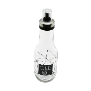 QLUX C-00389 PREMIUM ( CAM ) YAĞDANLIK ( KROM METAL KAPLAMA PLS.KAPAK ) ( 1000CC ) *6=K