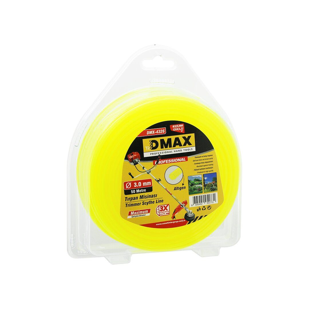 RODEX RDY-430 ( ALTI KÖŞELİ ) ÇİM BİÇME MİSİNASI 3MMX55MT*20
