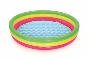 BESTWAY-51103 ( 3 HALKA ) ( 211LT ) YUVARLAK ÇOCUK ŞİŞME HAVUZ ( 1.52X30CM ) ( 2+YAŞ )*6=K