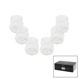 MİR-1539 ( 6PCS ) ( ÜZÜM & KABARCIKLI CAM ) KAHVE YANI BARDAK ( 90ML )*24=K