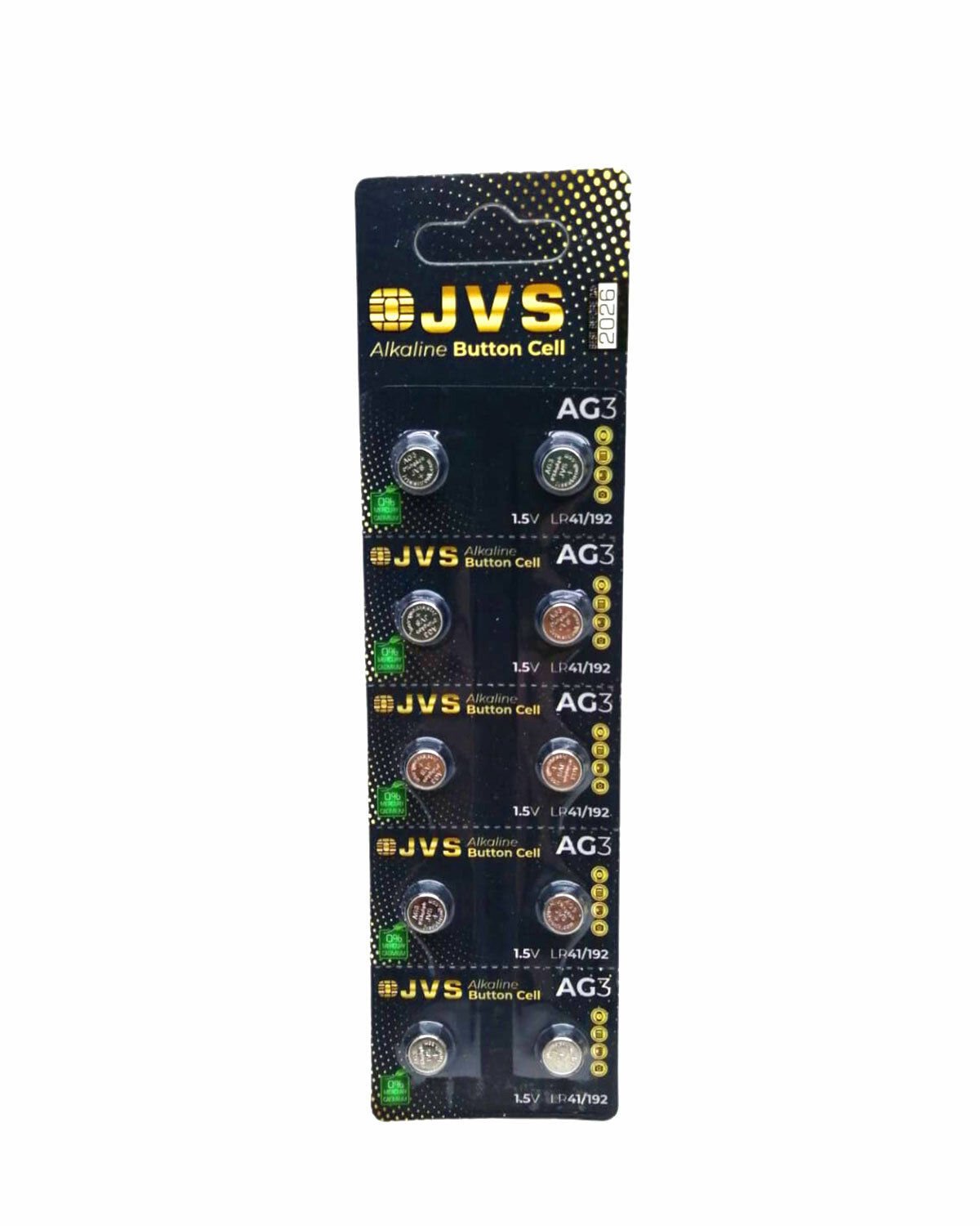 JVS AG3 1.5V LR41 SAAT PİLİ 10LU KART*400