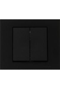 ATOM ( SİYAH ) KOMİTATÖRLÜ 2Lİ ANAHTAR PRİZ*12X10