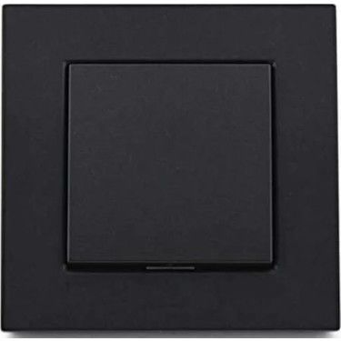 ATOM ( SİYAH ) TEKLİ ANAHTAR PRİZ*12X10