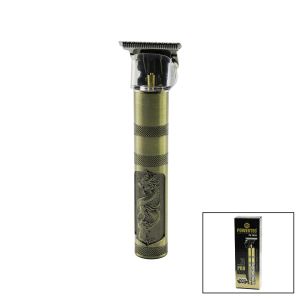 POWERTEC TR-1010 (KOMPLE METAL) (USB ŞARJ) ENSE ÇİZİM & SAÇ SAKAL KESME TRAŞ MAKİNE ( T BIÇAK & 5PCS RENKLİ TARAK )*50