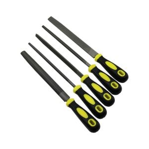 İBİCO STEEL FILE SET LRD-34 ( 5PCS ) ( 8'' ÇELİK EĞE SETİ ) ( BALIK SIRTI & ÜÇGEN & KARE & YUVARLAK & DÜZ GENİŞ )*36