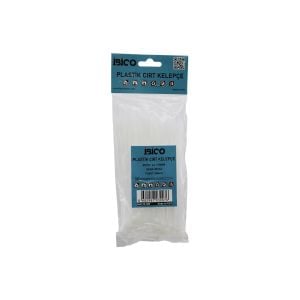 İBİCO İ13-007 ( BEYAZ ) ( 3.6X150MM ) PLASTİK CIRT KELEPÇE ( 100PCS )*400