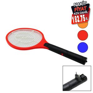 PRINCO PR-330 ( FİŞ ŞARJLI ) ( RAKET MODELİ ) ELEKTRONİK SİNEK ÖLDÜRÜCÜ CIZ MAKİNE*60