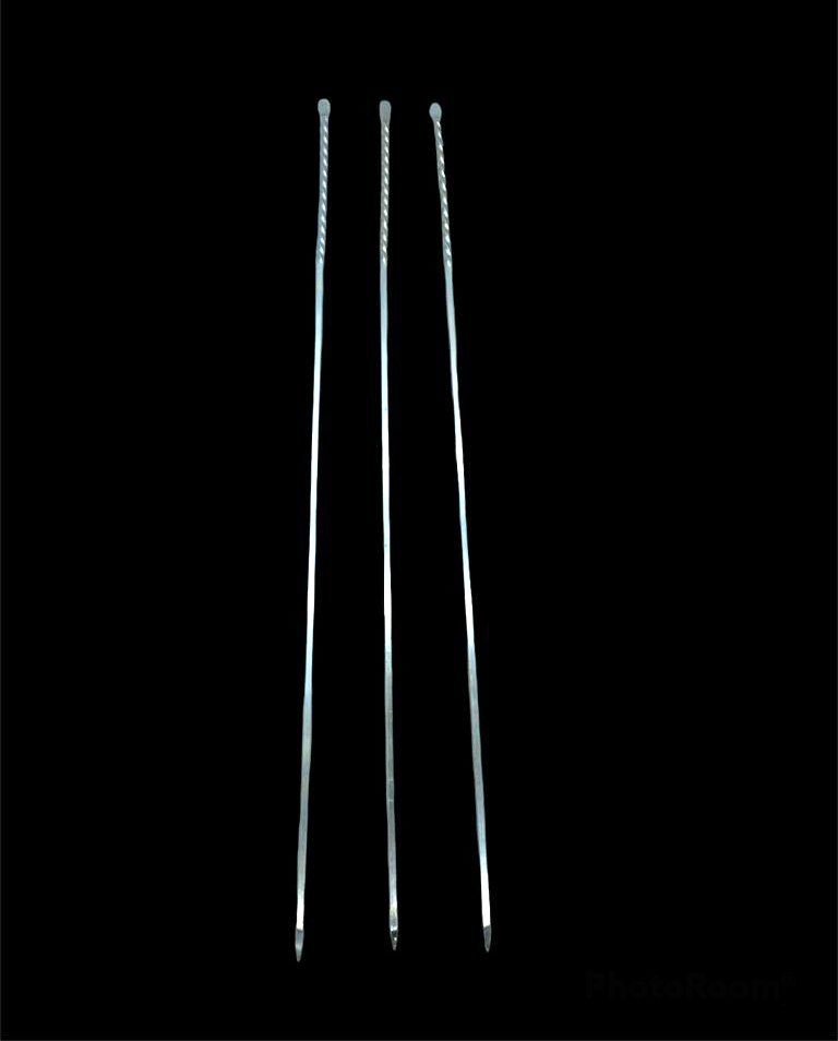 İBİCO K-300 ( KUŞBAŞI ) ( KALIN KARE & BURGULU ) ( 50CM ) METAL MANGAL ŞİŞİ*100X5