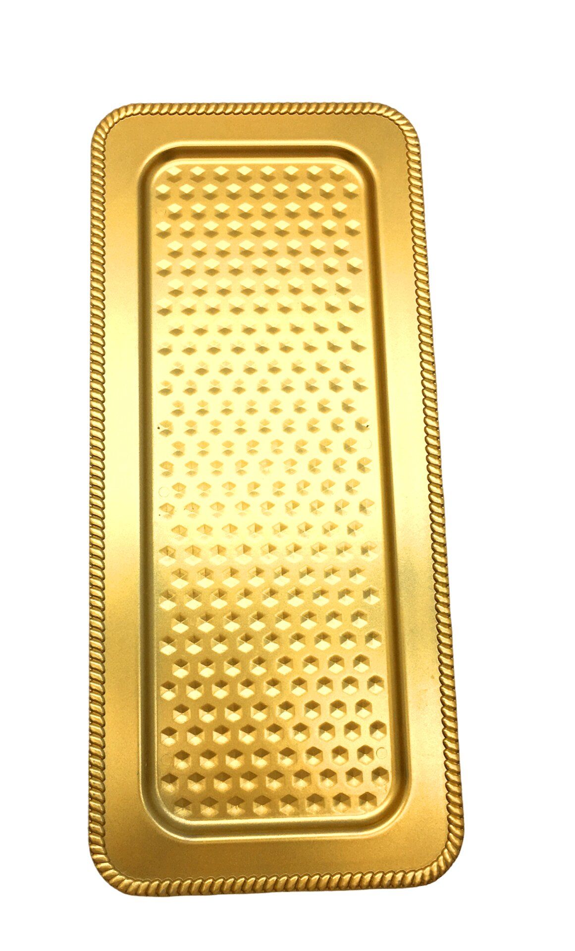 MENNUR MNR-102-A ( BATON ) ( GOLD ) SUNUM TEPSİ PLASTİK*48