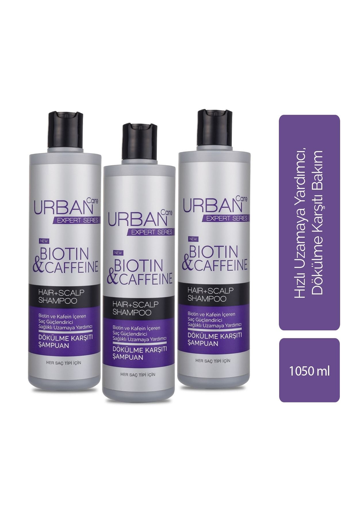 Expert Biotin Ve Kafein Dökülme Karşıtı Şampuan X3 Adet-hızlı Uzamaya Yardımcı-350 Ml