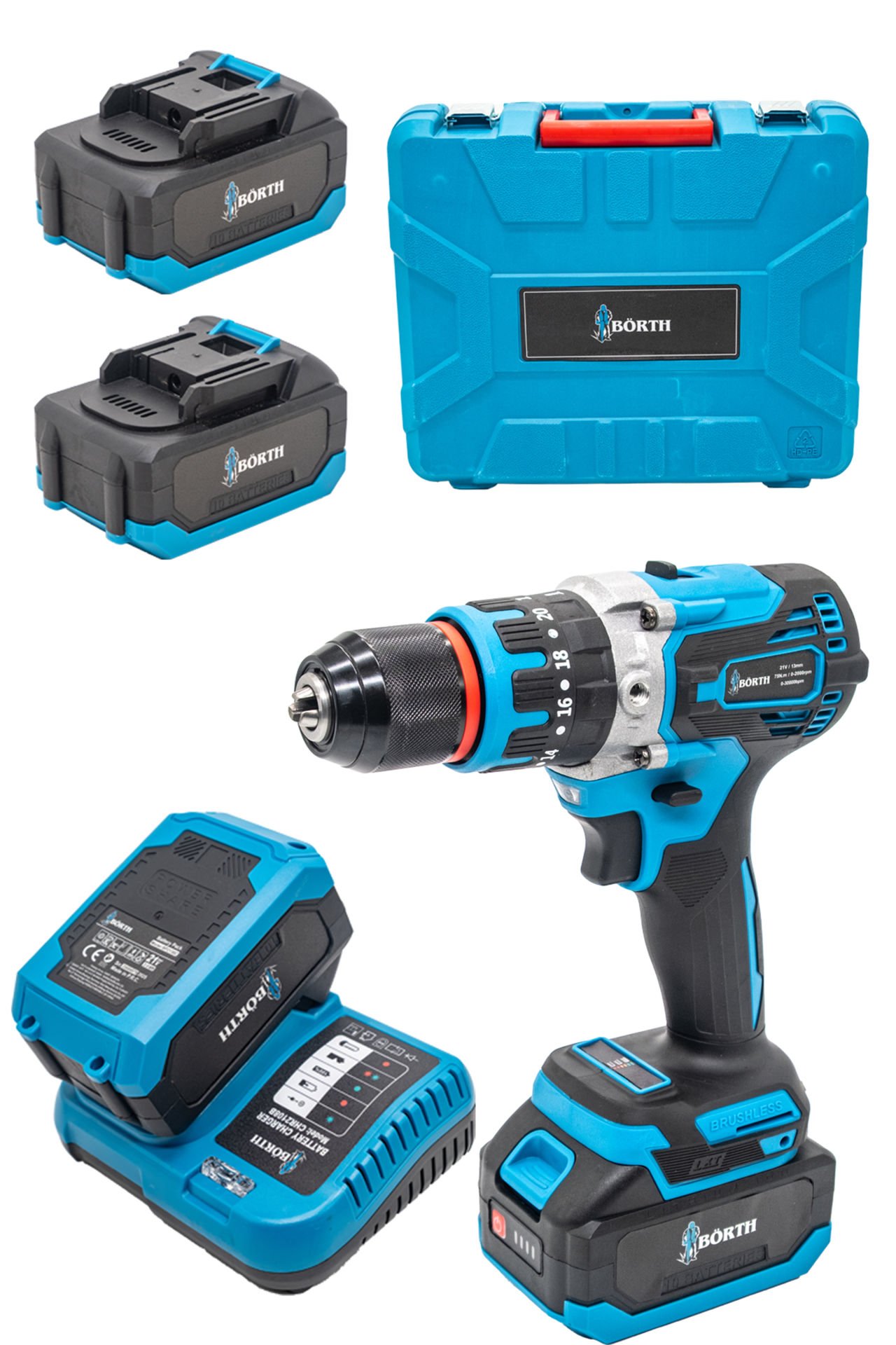 BÖRTH AKÜLÜ DARBELİ MATKAP UW-D1375B