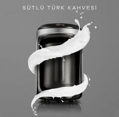 KARACA Hatır Hüps Közde Türk Kahvesi ve Sütlü Türk Kahvesi Makinesi Kırmızı 5 Fincan Kapasiteli Bol Köpüklü