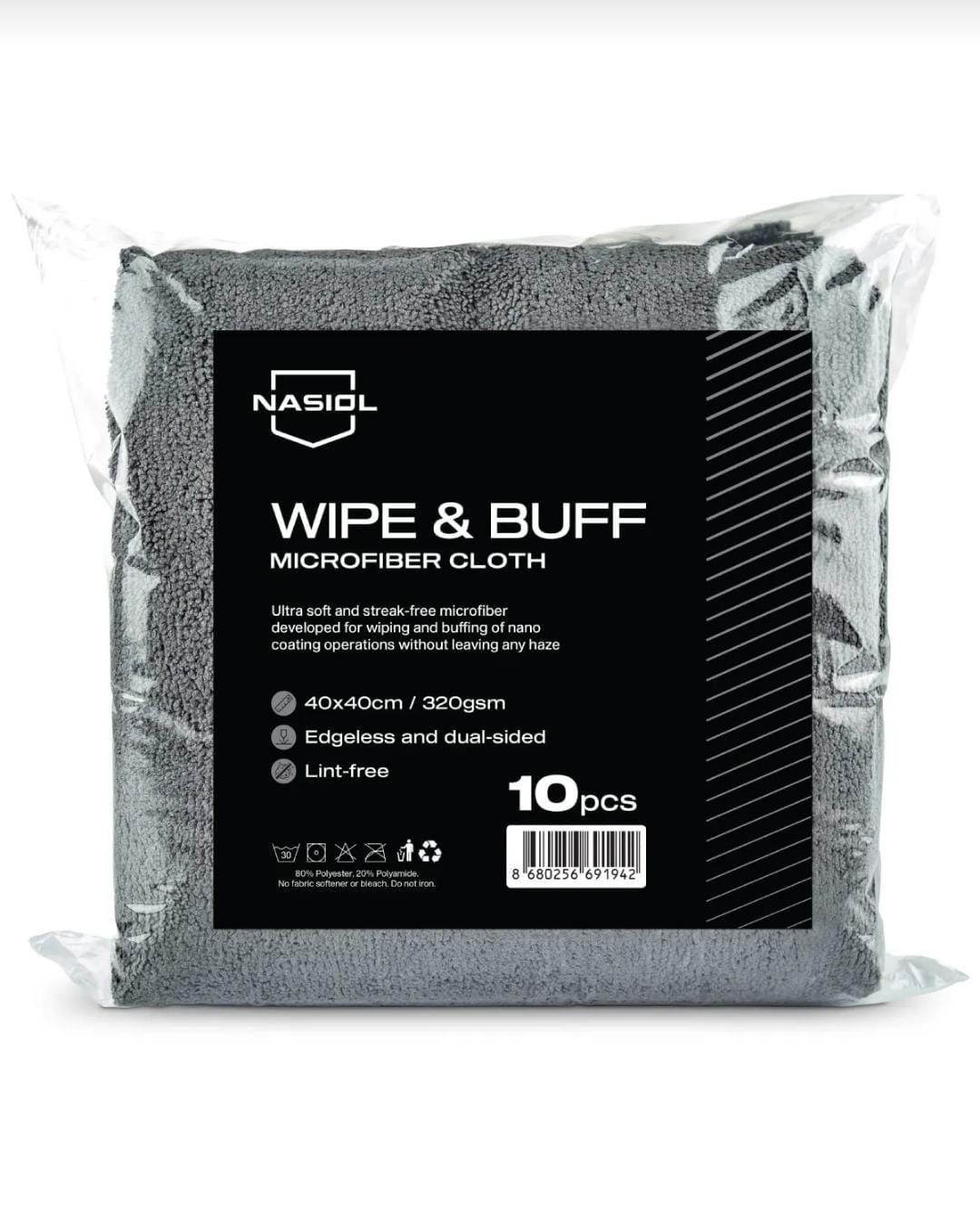 Nasiol Wipe&buff Mikrofiber Seramik Kaplama Uygulama Bezi