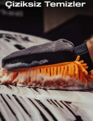 Nasıol Çift TaraflıYumuşak Peluş Araç Yıkama Eldiveni