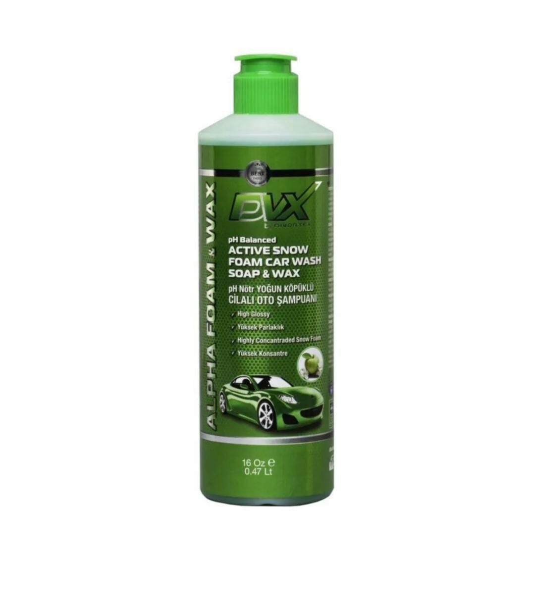 DVX ALPHA FOAM PH NÖTR CİLALI OTO ŞAMPUANI 16 OZ