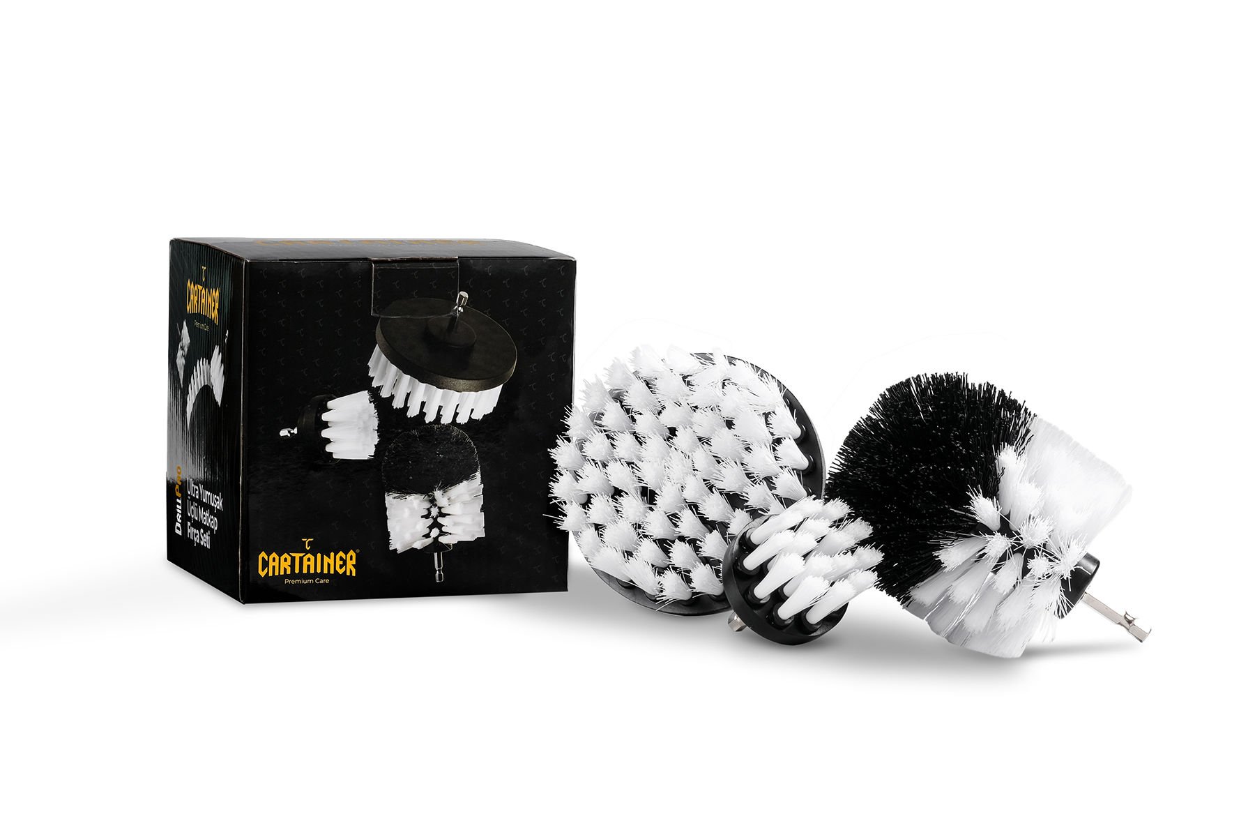 Cartainer 3’lü ultra yumuşak matkap fırça seti