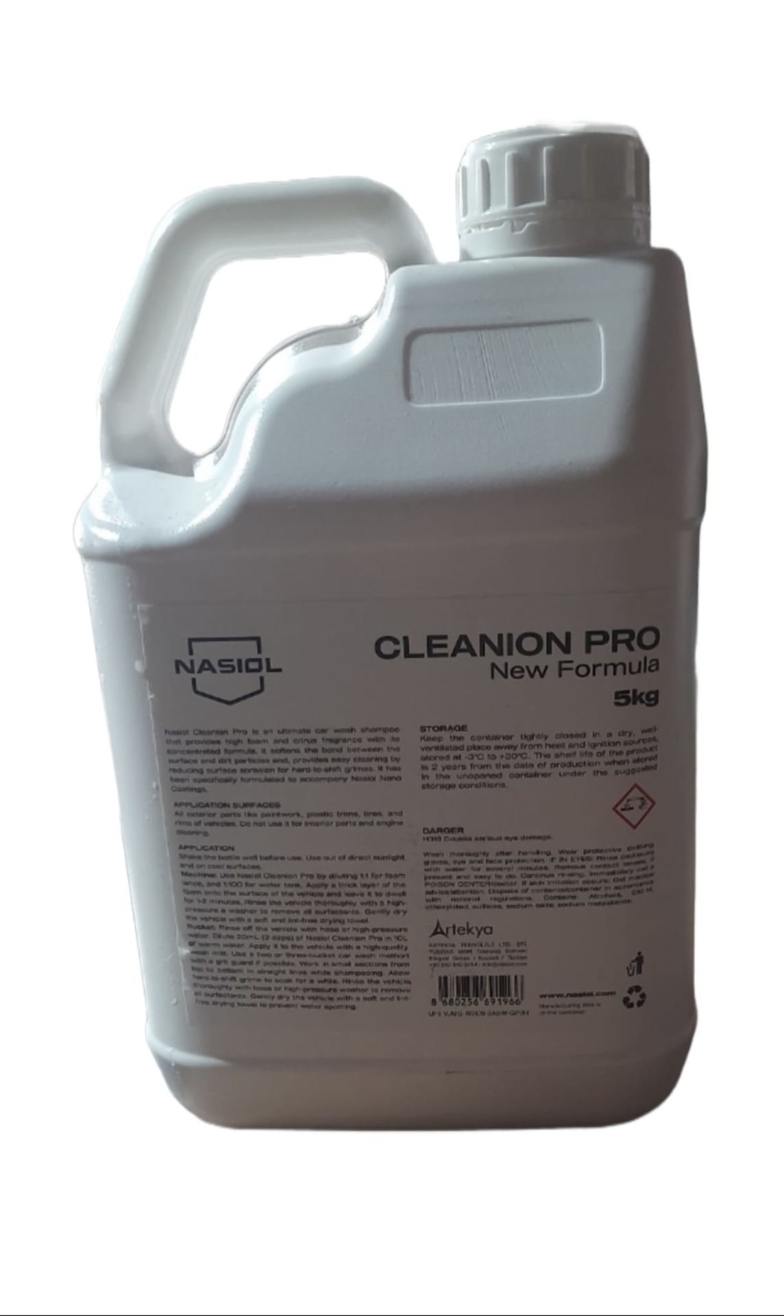 Cleanion Pro New Formula Yoğun Köpüklü ve Narenciye Kokulu Araç Yıkama Şampuanı 5 KG
