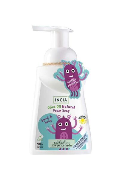 Incia Çocuklar İçin Zeytinyağlı Köpük Sabun 200 ml