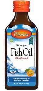 Carlson Norwegian Fish Oil 1600mg Omega 3 Şurup 200ml | Portakal Aromalı