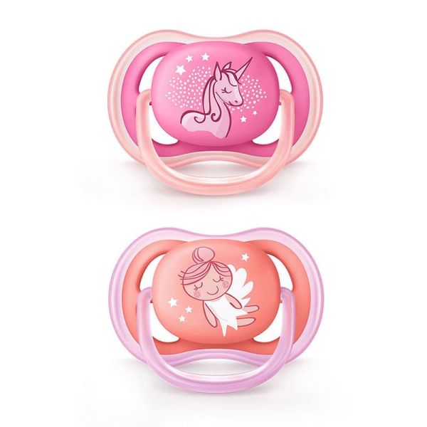 Philips Avent Yalancı Emzik Ultra Air Kız | 6-18 Ay, 2 Adet