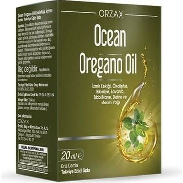 Orzax Ocean Oregano Oil Oral Damla 20ml